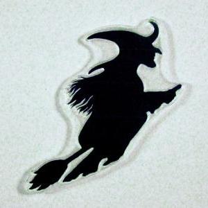 Witch Silhouette Clear Stamp