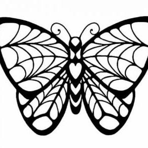 Butterfly, Stainglass Look, Clear Stamp
