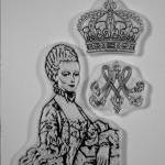 Marie Antoinette Clear Stamp With Crown And..