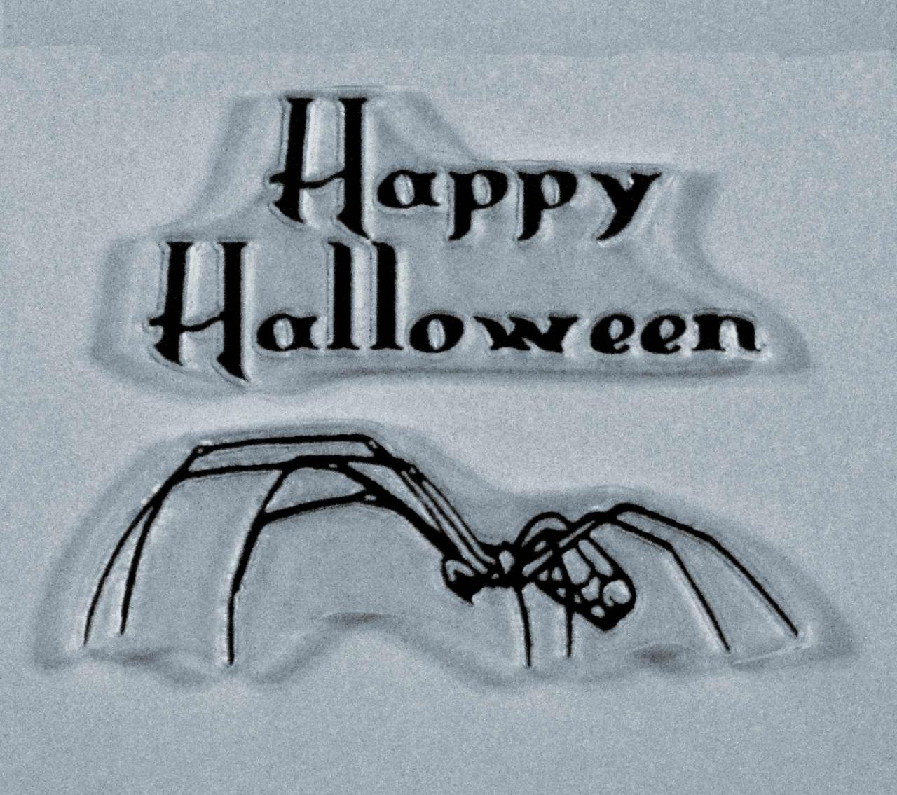 Happy Halloween Spider Clear Stamp