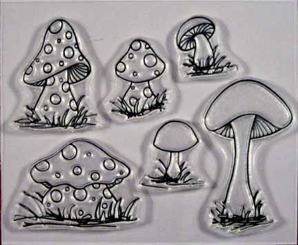 Mushroom Stamp Set Shrooms To Grow Clear Stamps