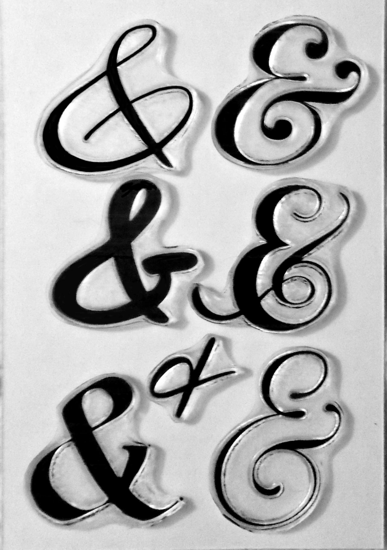 Ampersands Clear Art Stamps, Rubber Stamps